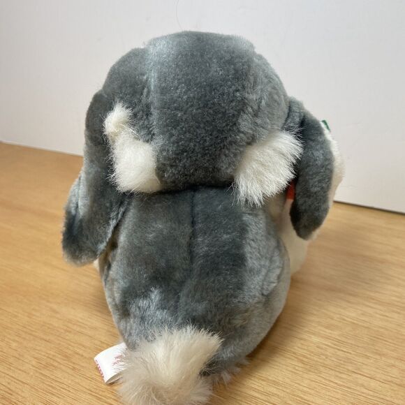 Giftco Plush Sitting Bunny Rabbit With Carrot Stuffed Animal Plush Gray  6.5 in - Picture 5 of 7
